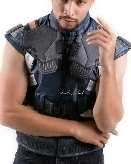 Costume vest worn by Erik Killmonger (Michael B. Jordan) as seen in Black  Panther