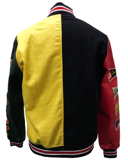 Smoke Rise All Star Varsity Jacket Yellow Black - S