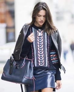 Alessandra Ambrosio Leather Jacket