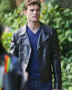 Christian Grey Fifty Shades Of Grey Leather Jacket