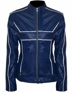 Emma Swan Blue Leather Jacket