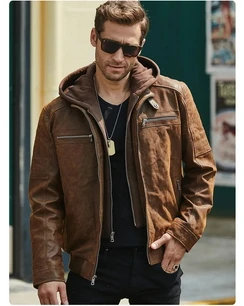 
FLAVOR New Men's Leather Jacket