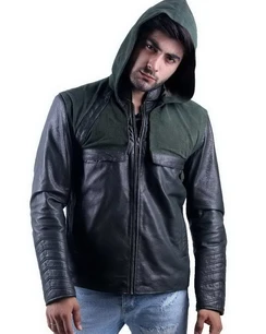 Stephen Amell Green Hooded Jacket