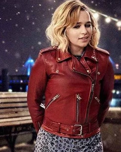 Last Christmas Emilia Clarke Leather Jacket