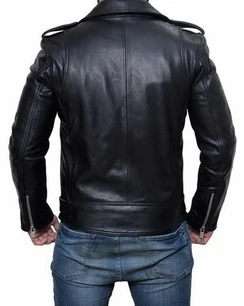 Manny Montana Lucifer Pops Black Leather Jacket
