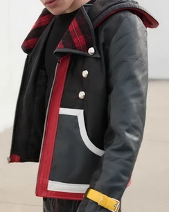 Mens Sora Kingdom Hearts Leather Jacket