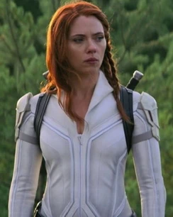 Scarlett Johansson Black Widow Costume White Jacket