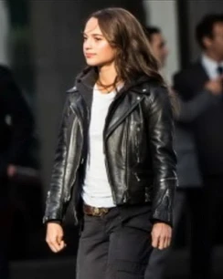 Tomb Raider Alicia Vikander Leather Jacket