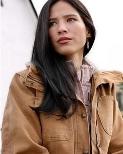 Kelsey Asbille TV Series Yellowstone Brown Jacket