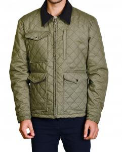 British Jackets Yellowstone S04 John Dutton Green Quilted Jacket | Kevin Costner Yellowstone Green Quilted Cotton Jacket