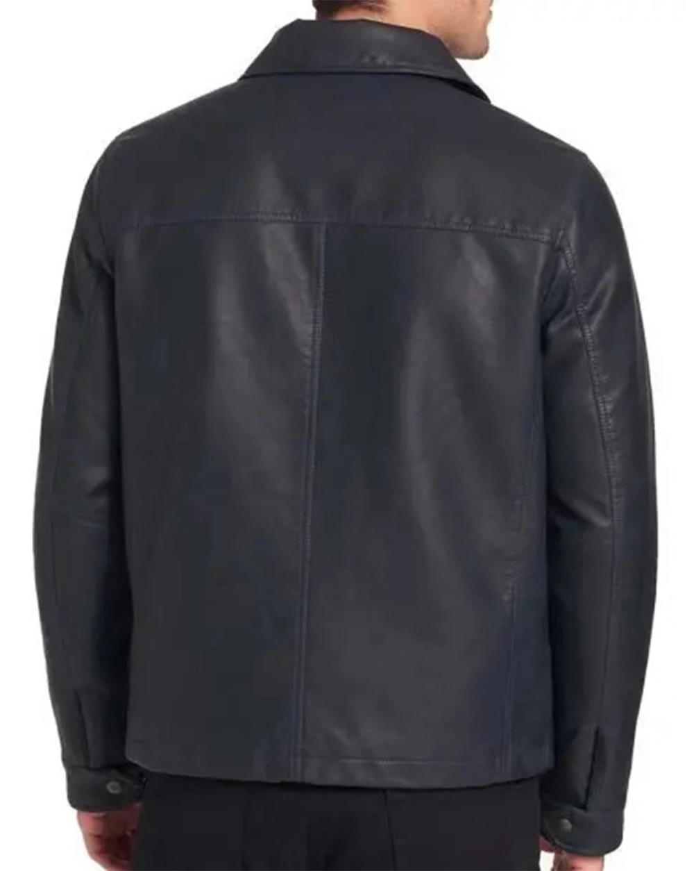 Barry Leather Open Bottom Jacket