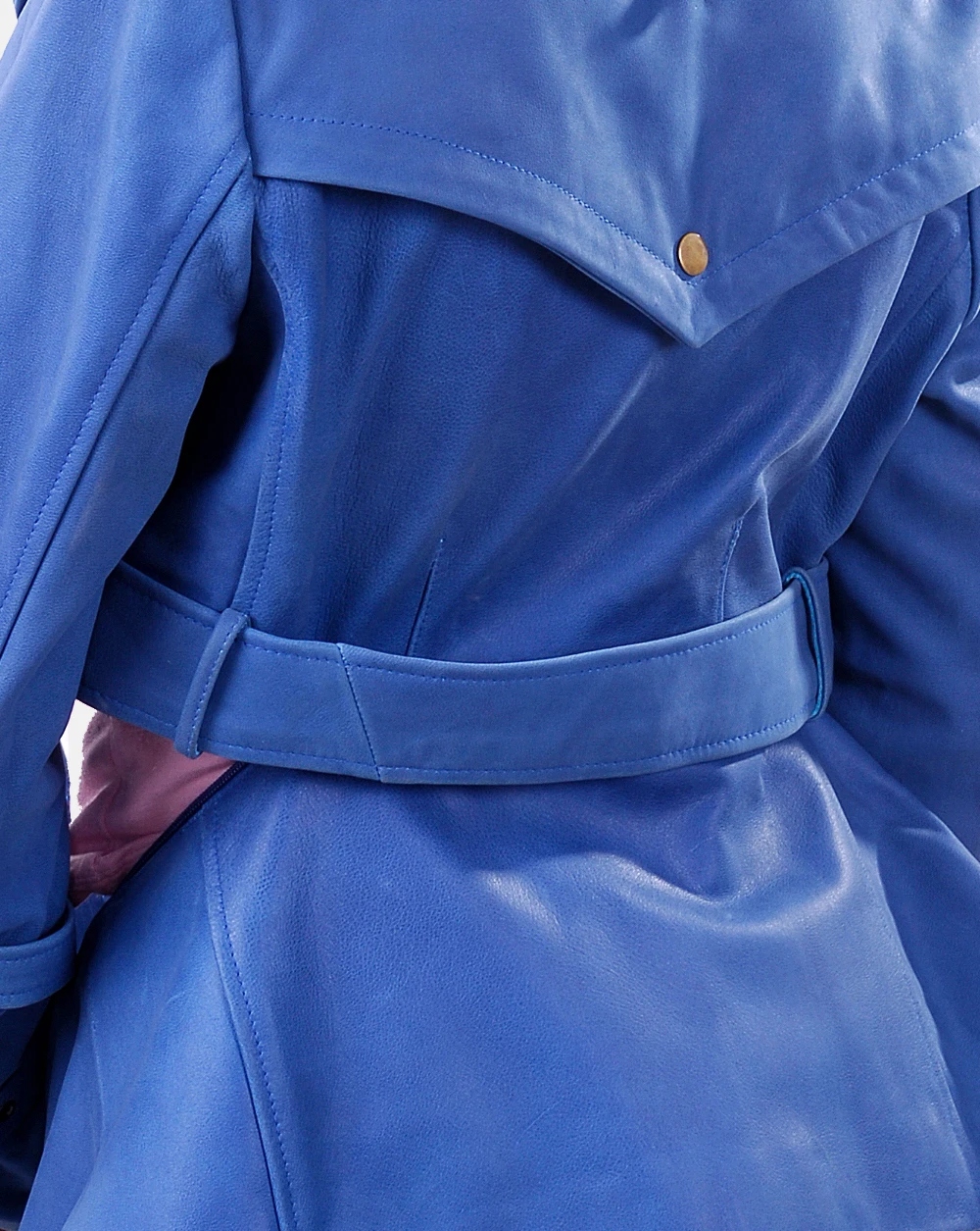 Blue Womens Leather Jacket
