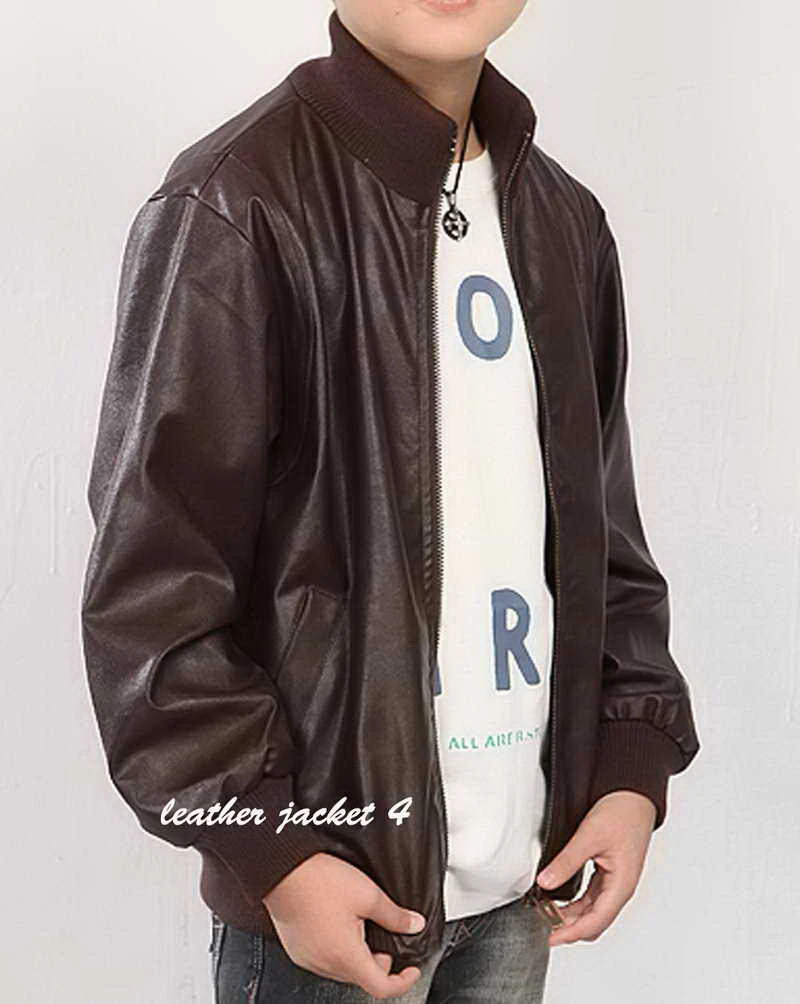 Boy kids leather jacket