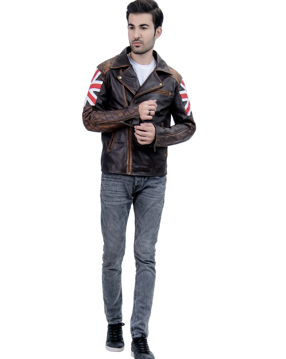 British Biker Leather Jacket
