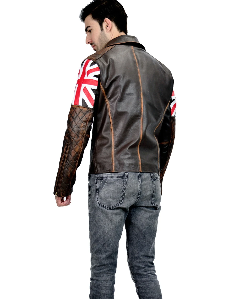 British Biker Leather Jacket