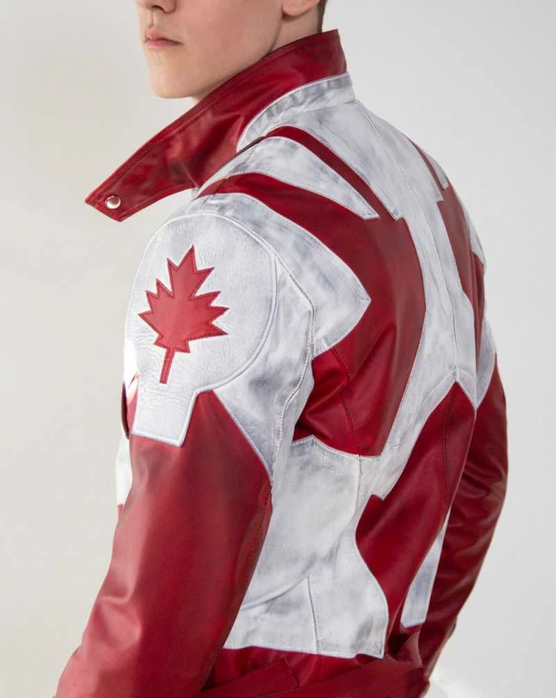 Captain Canada Canuck Leather Jacket 
