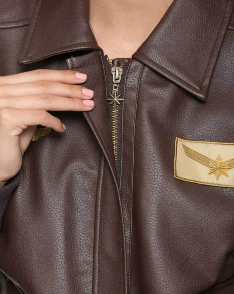 Captain Marvel Brie Larson Flight Bomber Jacket