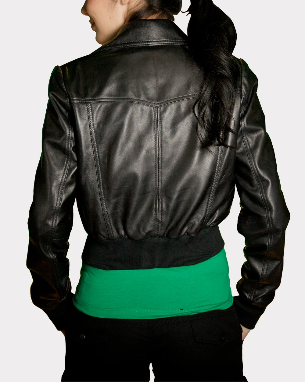 Black Sleek Leather Jacket
