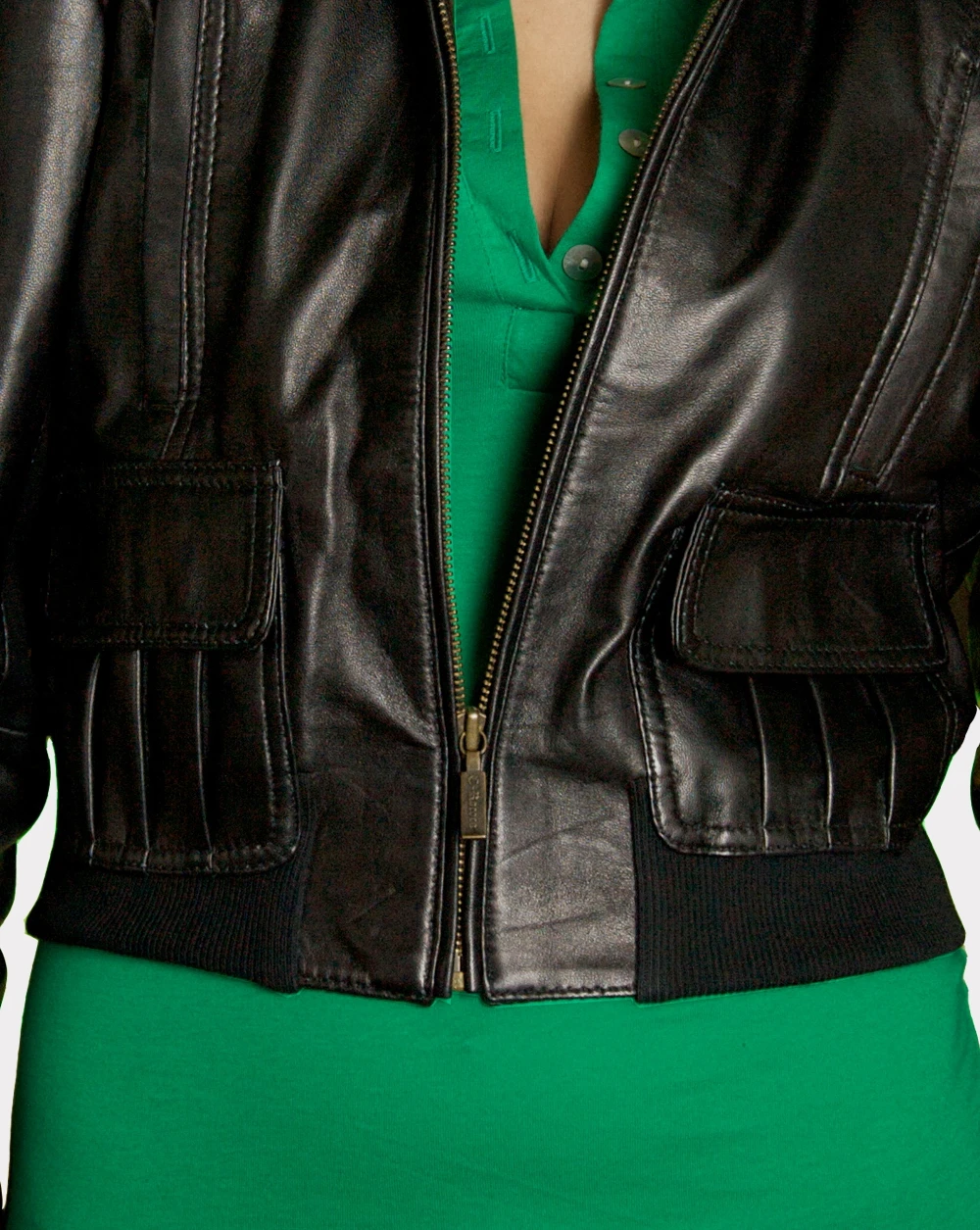 Black Sleek Leather Jacket