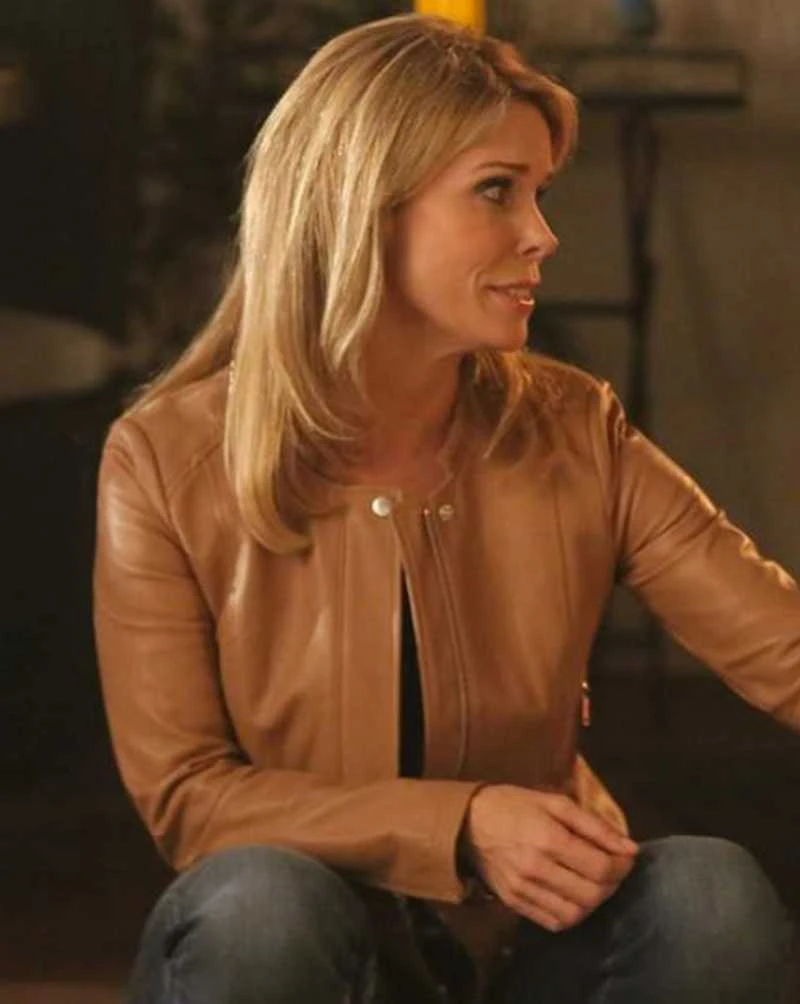 Cheryl Hines Son of Zorn Leather Jacket
