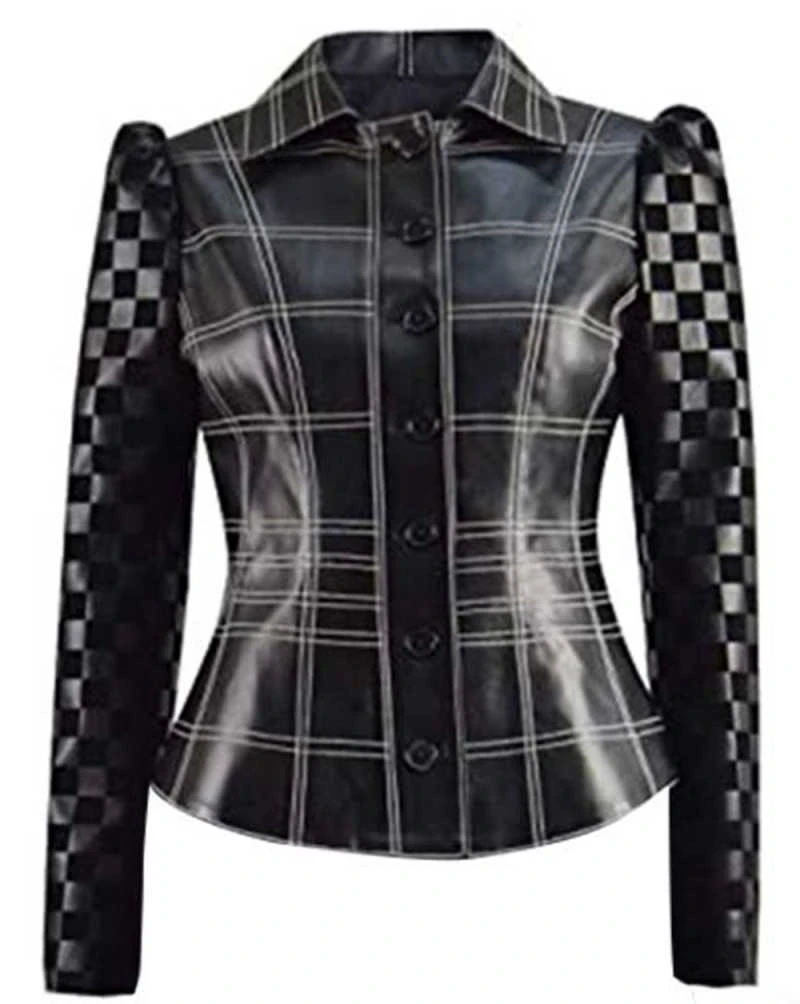 Cruella Emma Stone Black Leather Jacket