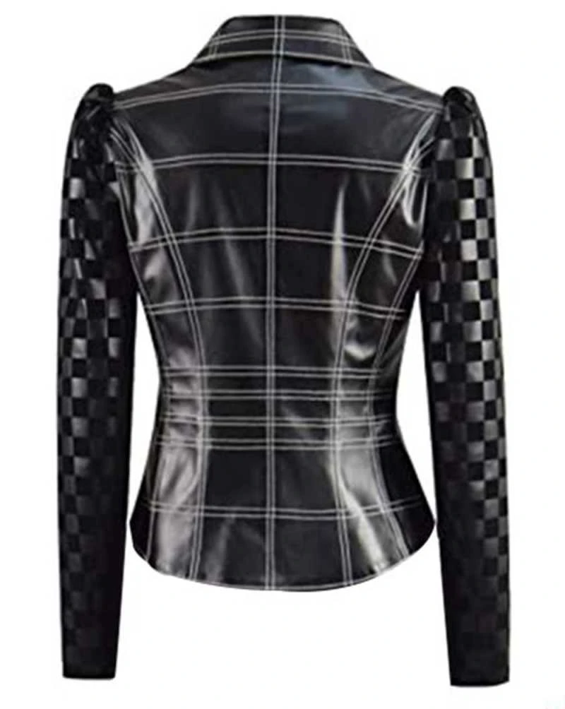 Cruella Emma Stone Black Leather Jacket