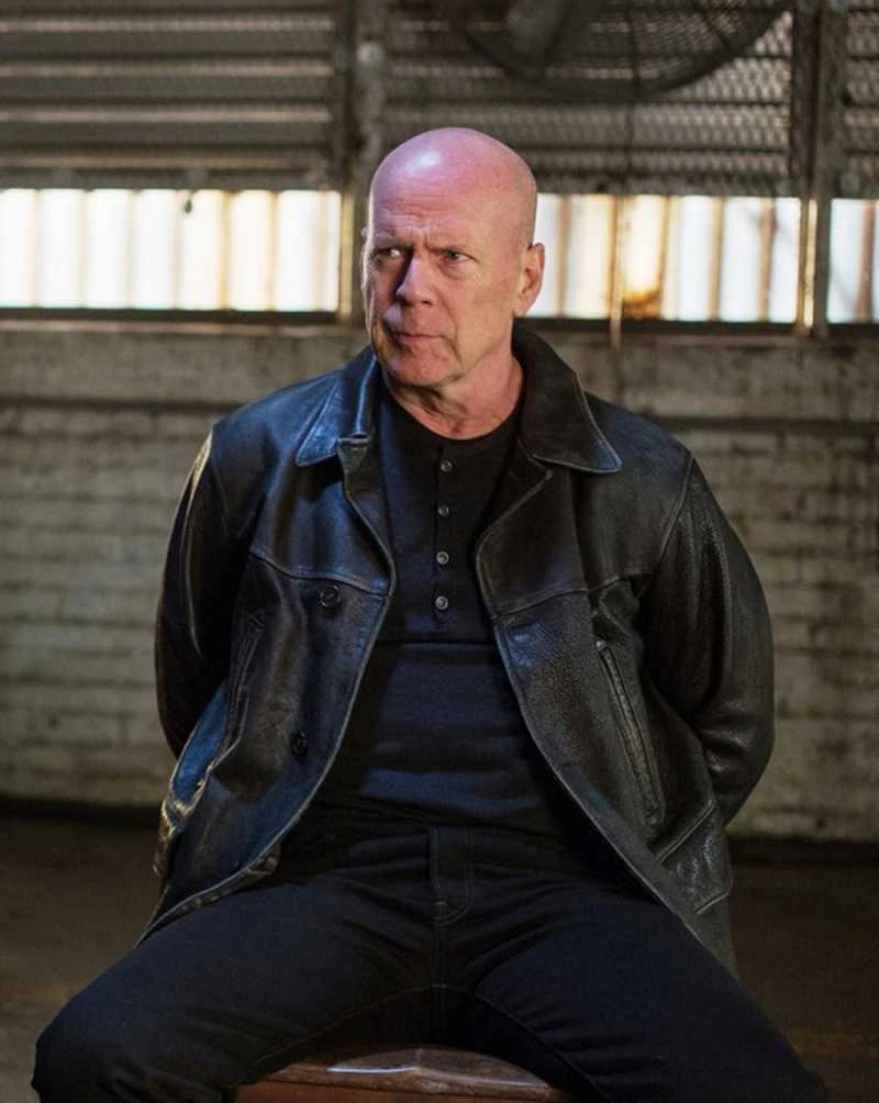 Bruce Willis Extraction Leonard Turner Leather Jacket