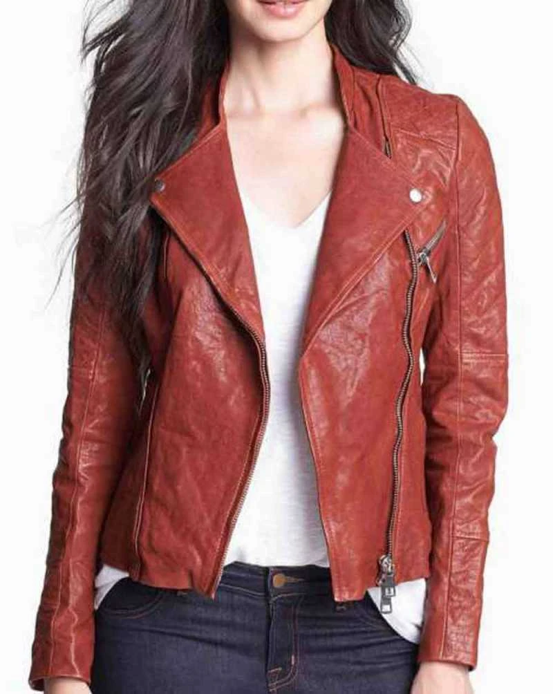 Fifty Shades of Grey Anastasia Steele Brown Leather Jacket