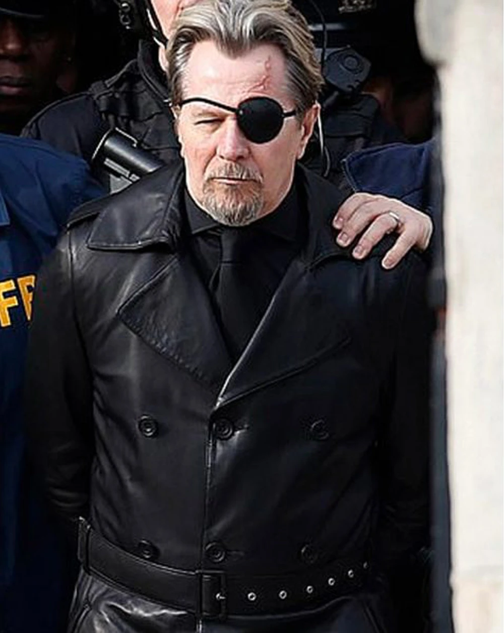 Gary Oldman The Courier Leather Coat