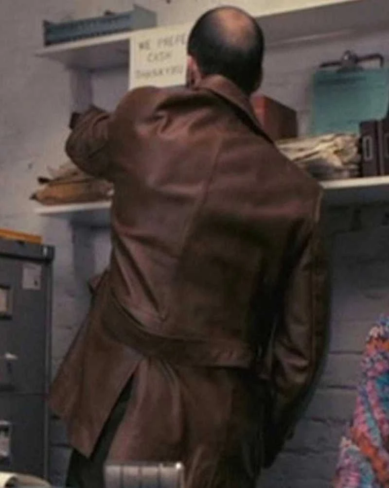 Jason Statham The Bank Job Brown Leather Jacket