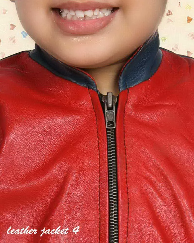Kiddo Jacket in real lamb leather