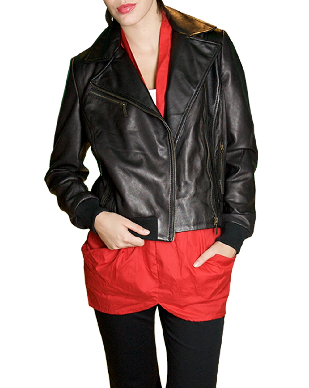 Lady Biker Leather Jacket