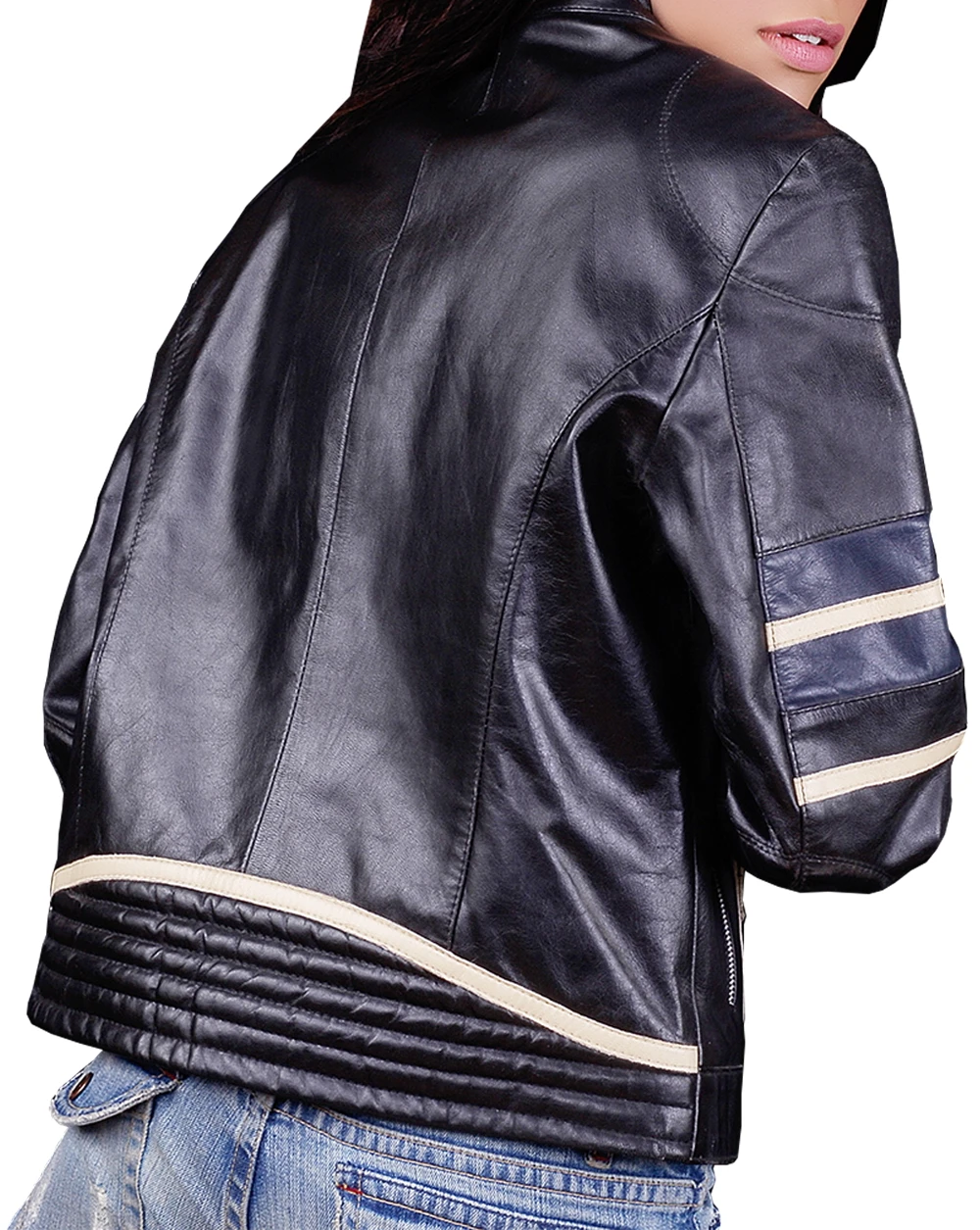 Womens Moto Leather Jacket
