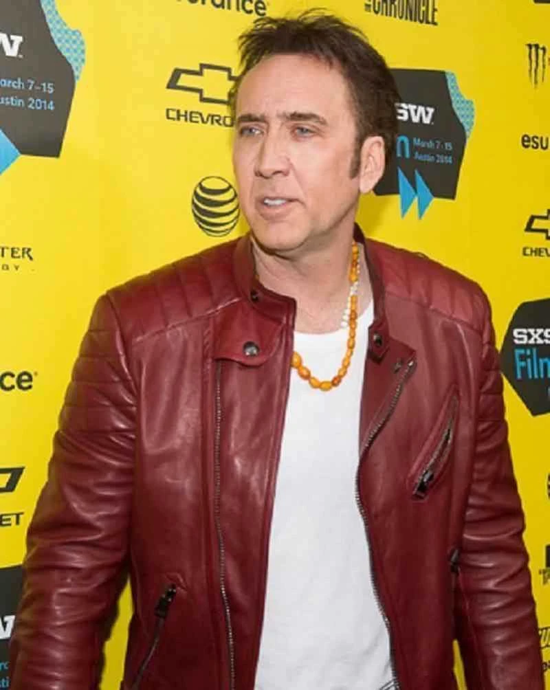 Nicolas Cage Joe Movie Brown Leather Jacket