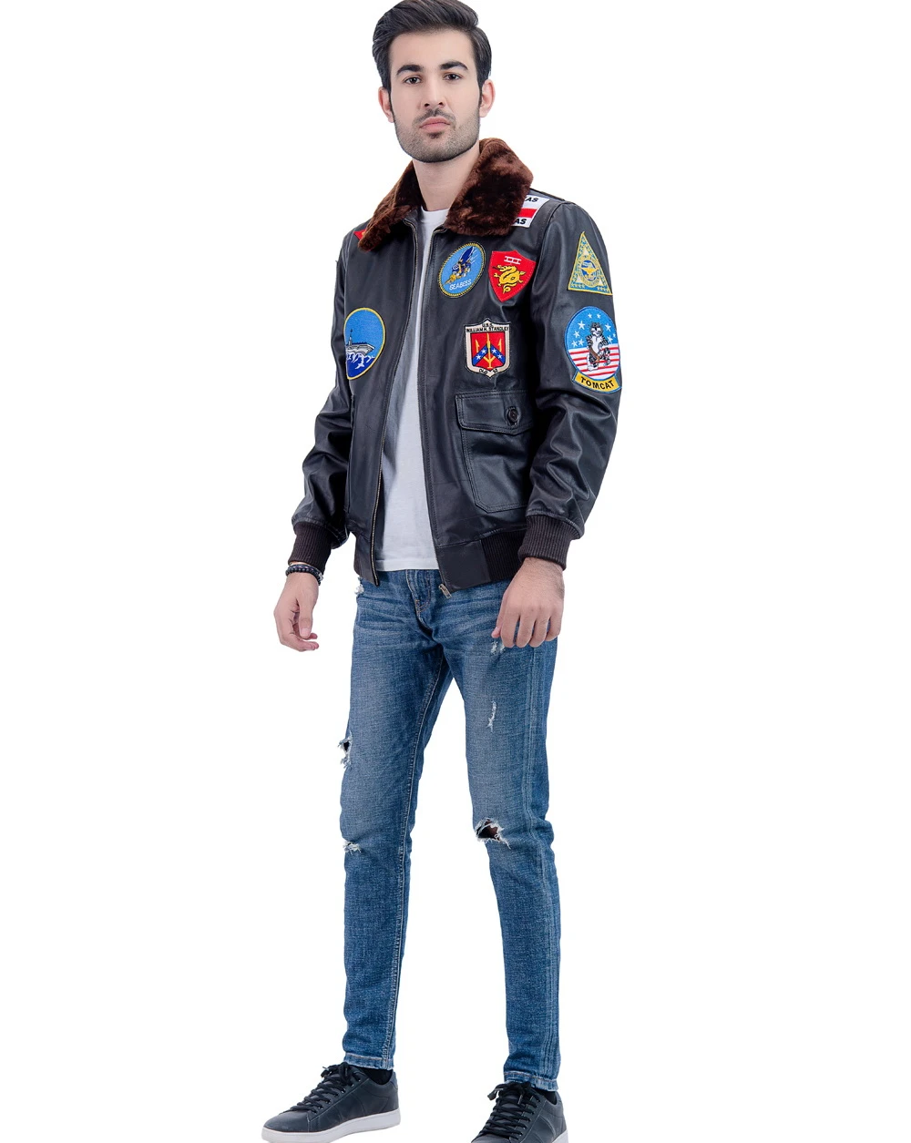 Top gun pilot jacket, Tom Cruise fighter pilot jacket