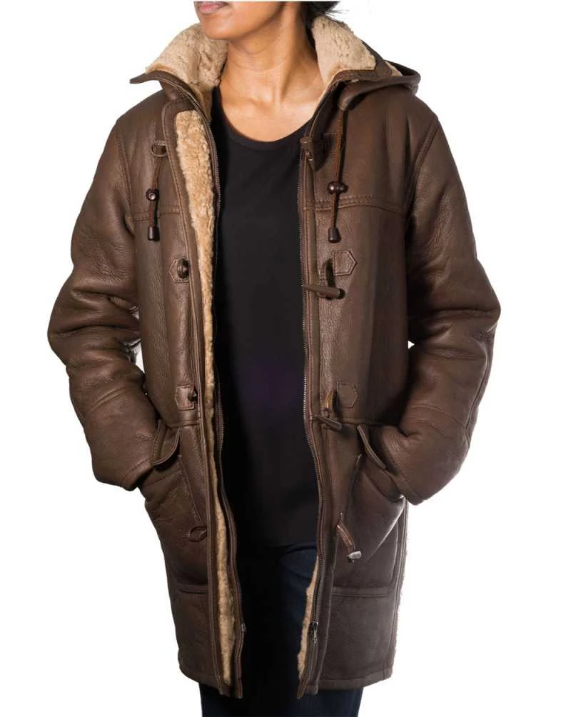 Women Brown And Ginger Coat