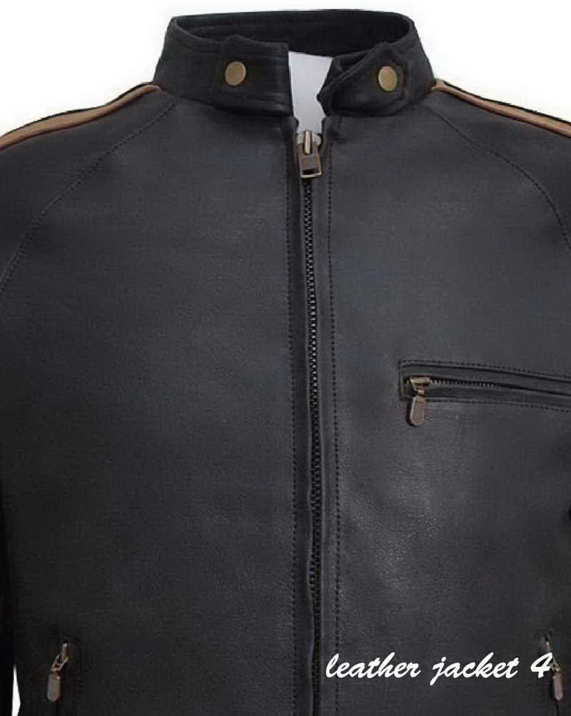 Similar Bison Hero Leather Jacket Black