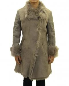 Reversible-Coat Womens Sheepskin Large Reversible Coat