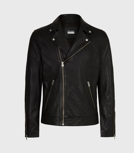 After Hero Fiennes Tiffin Hardin Scott Black Leather Jacket